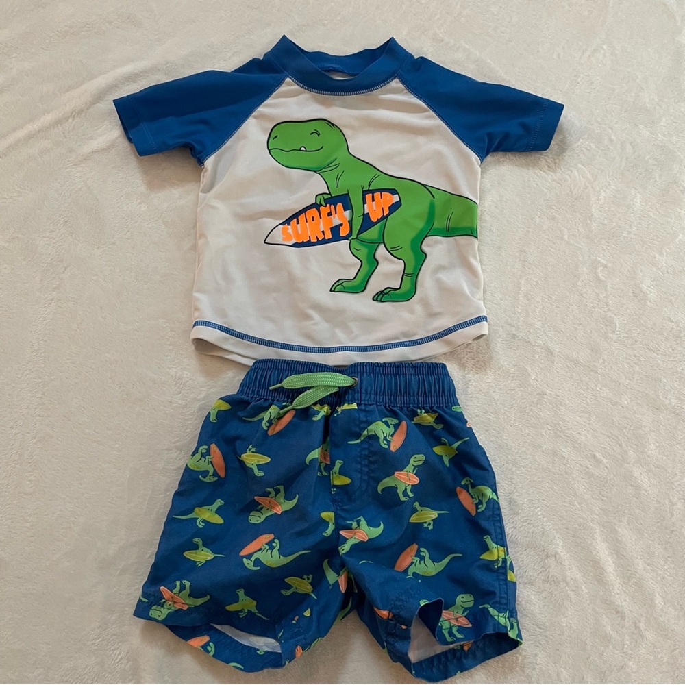 Carters swim trunks and shirt